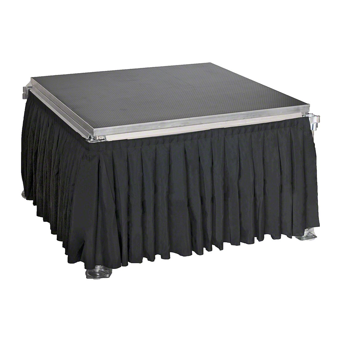 Ameristage 8' Box-Pleat Stage Skirt for 32" Height All-Terrain Stage (8'x32")