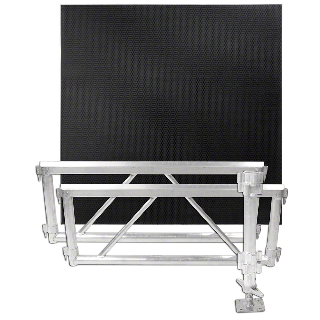 All Terrain 4'x4' Corner Extension Kit - 2 Side Panels/1 Leg Assembly/1 Platform, Industrial Finish