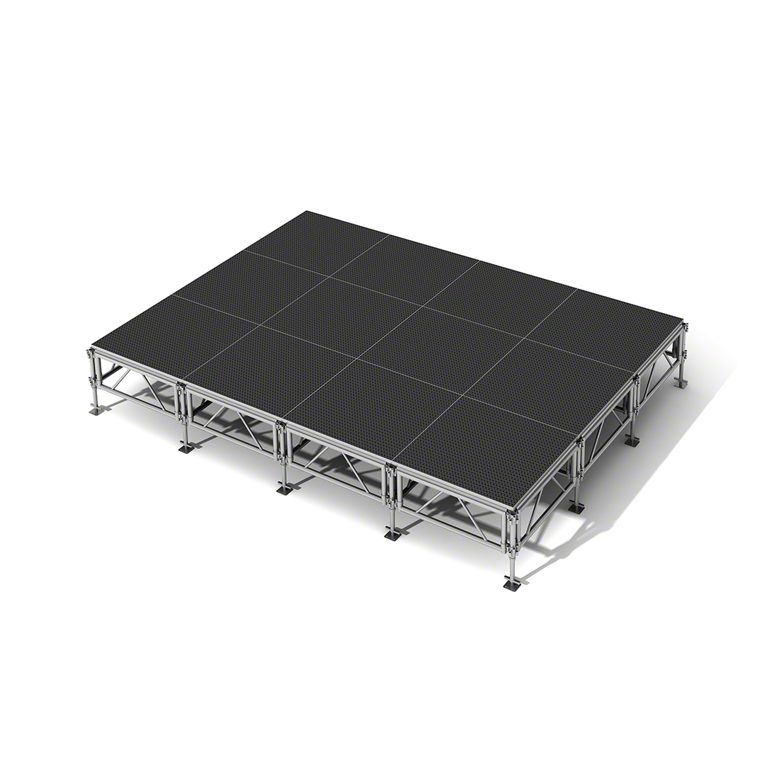 All-Terrain 12'x16' Outdoor Stage System, 24"-48" High, Industrial Finish
