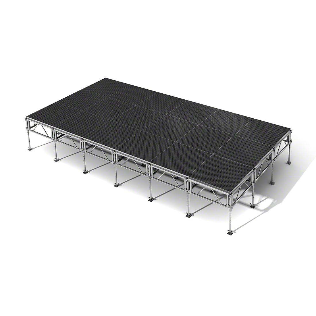 All-Terrain 12'x24' Outdoor Stage System, 24"-48" High, Industrial Finish