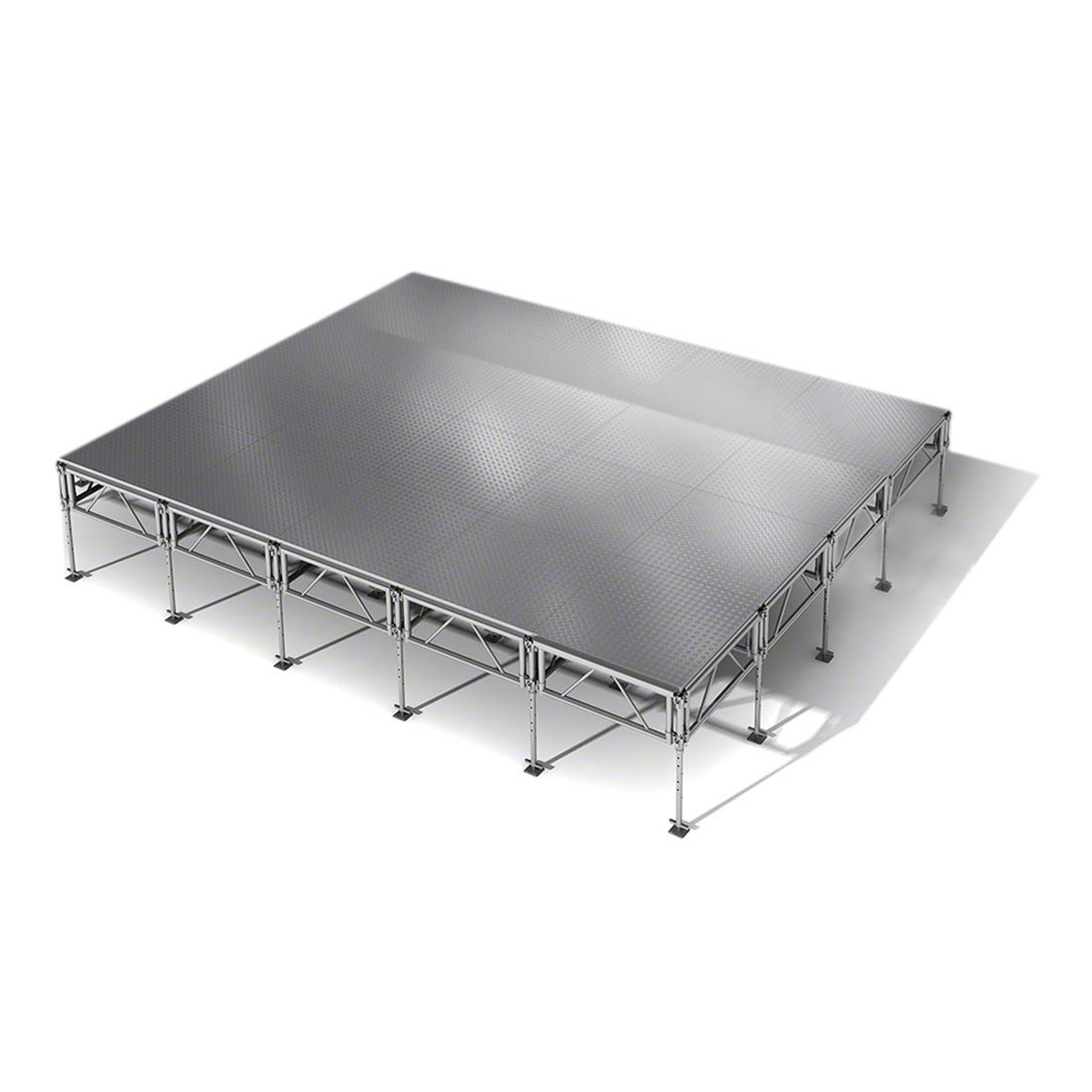 All-Terrain 16'x20' Outdoor Stage System, 24"-48" High, Weatherproof Aluminum