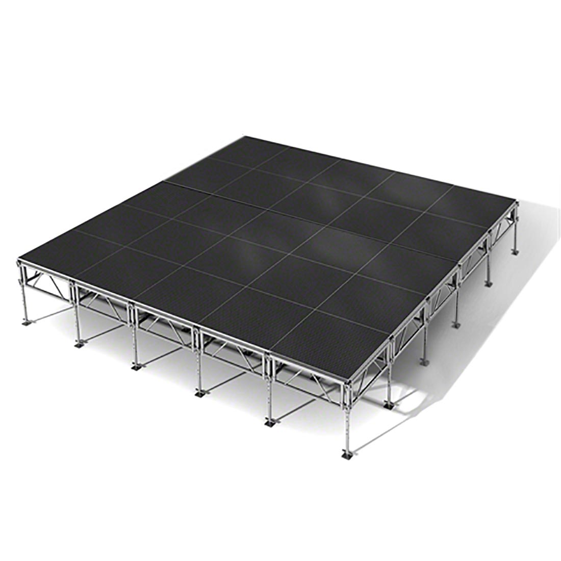 All-Terrain 20'x20' Outdoor Stage System, 24"-48" High, Industrial Finish