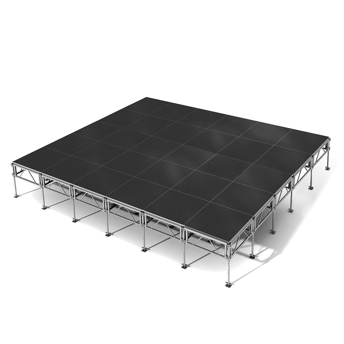 All-Terrain 20'x24' Outdoor Stage System, 24"-48" High, Industrial Finish