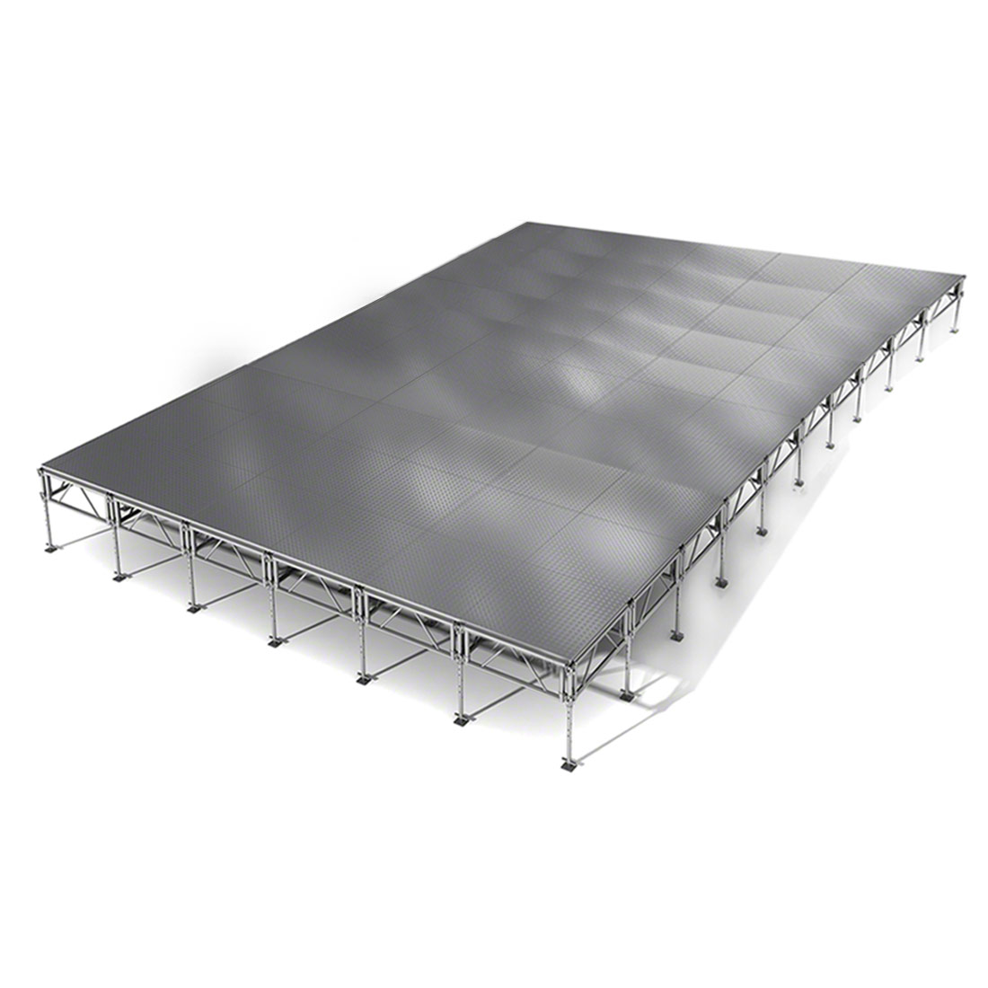 All-Terrain 24'x40' Outdoor Stage System, 24"-48" High, Weatherproof Aluminum