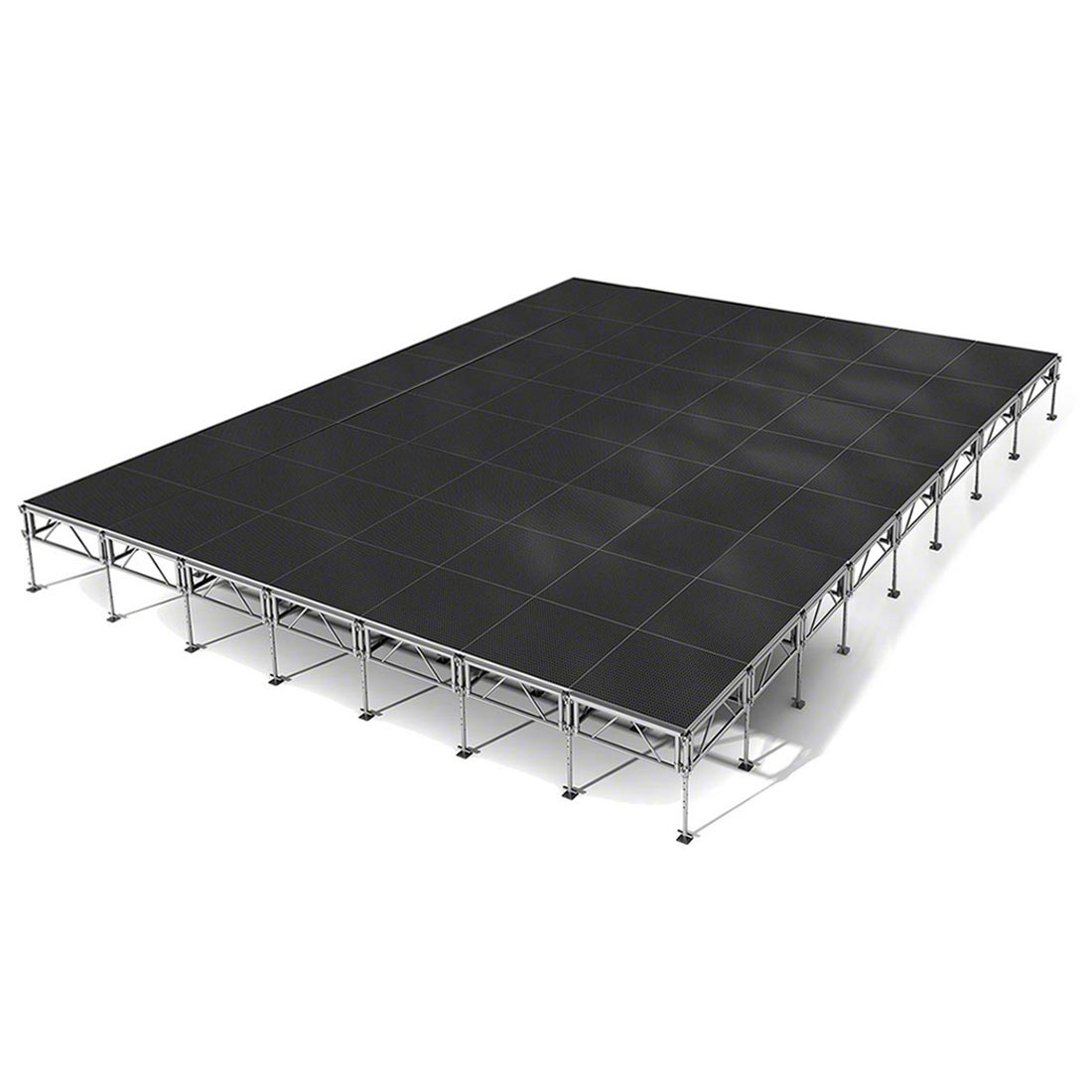 All-Terrain 28'x32' Outdoor Stage System, 24"-48" High, Industrial Finish