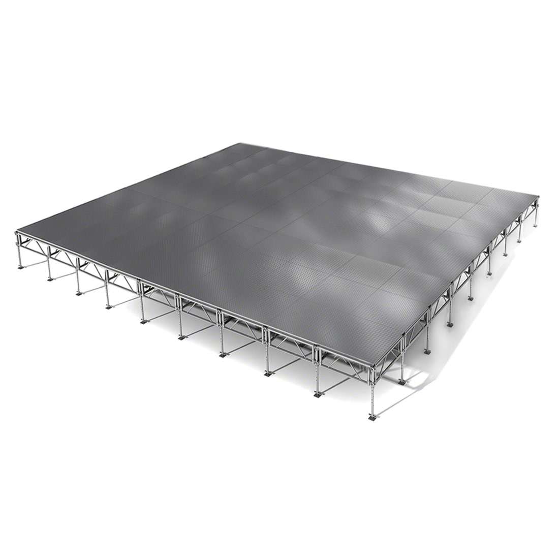 All-Terrain 32'x36' Outdoor Stage System, 24"-48" High, Weatherproof Aluminum
