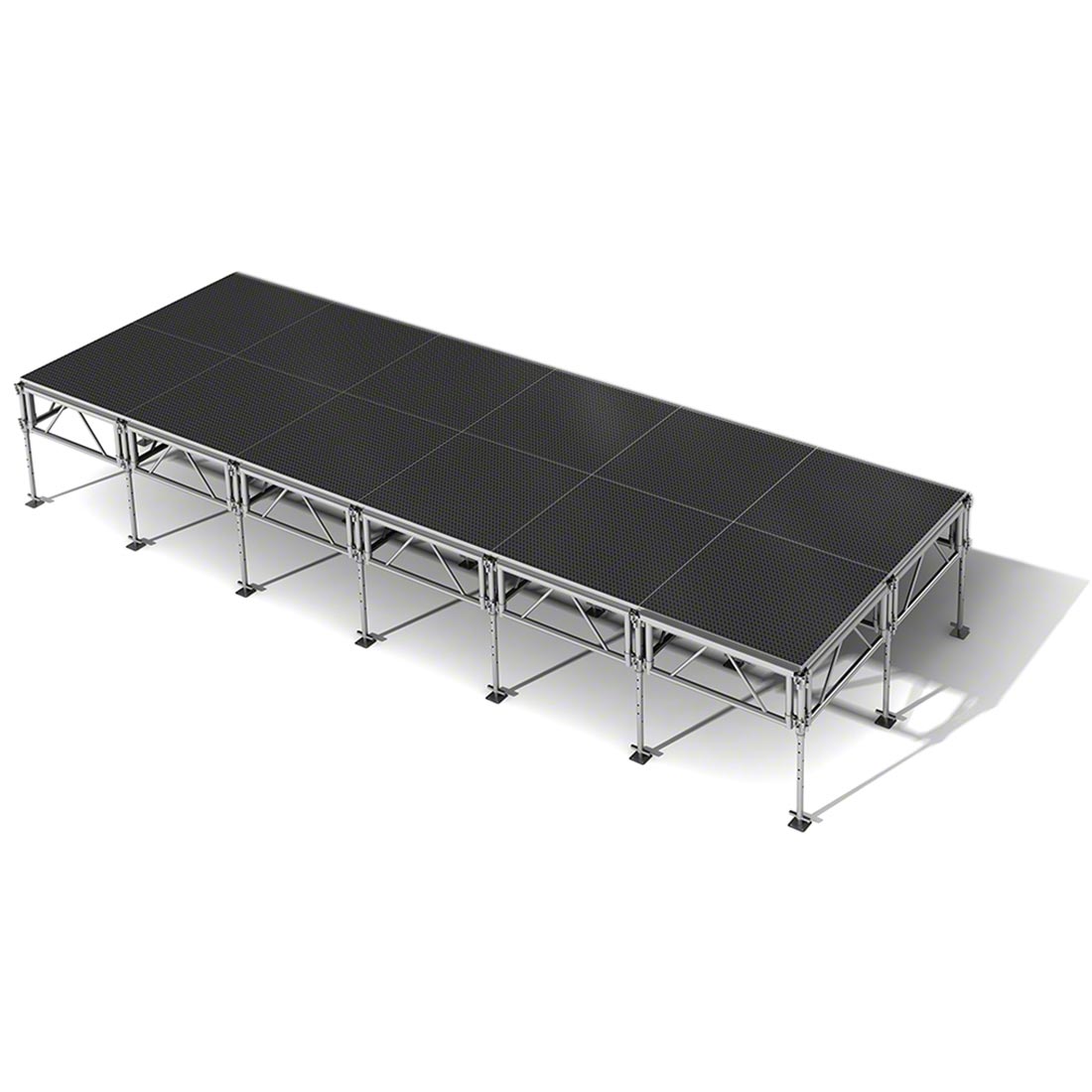 All-Terrain 8'x24' Outdoor Stage System, 24"-48" High, Industrial Finish