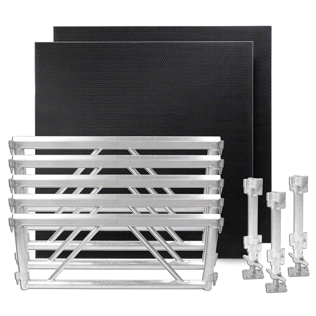 All Terrain 4'x8' Extension Kit - 5 Side Panels/3 Leg Assembly/2 Platforms, Industrial Finish