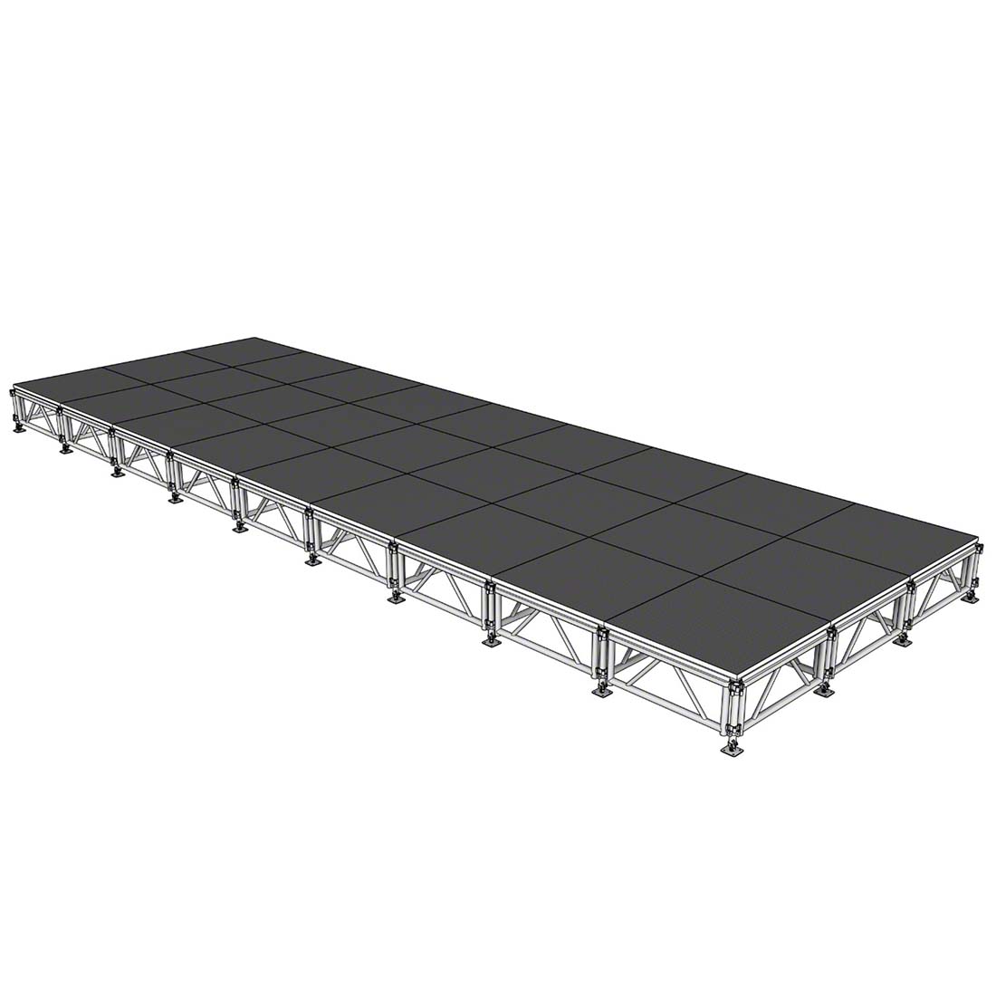 All-Terrain 12'x36' Outdoor Stage System, 24"-48" High, Industrial Finish