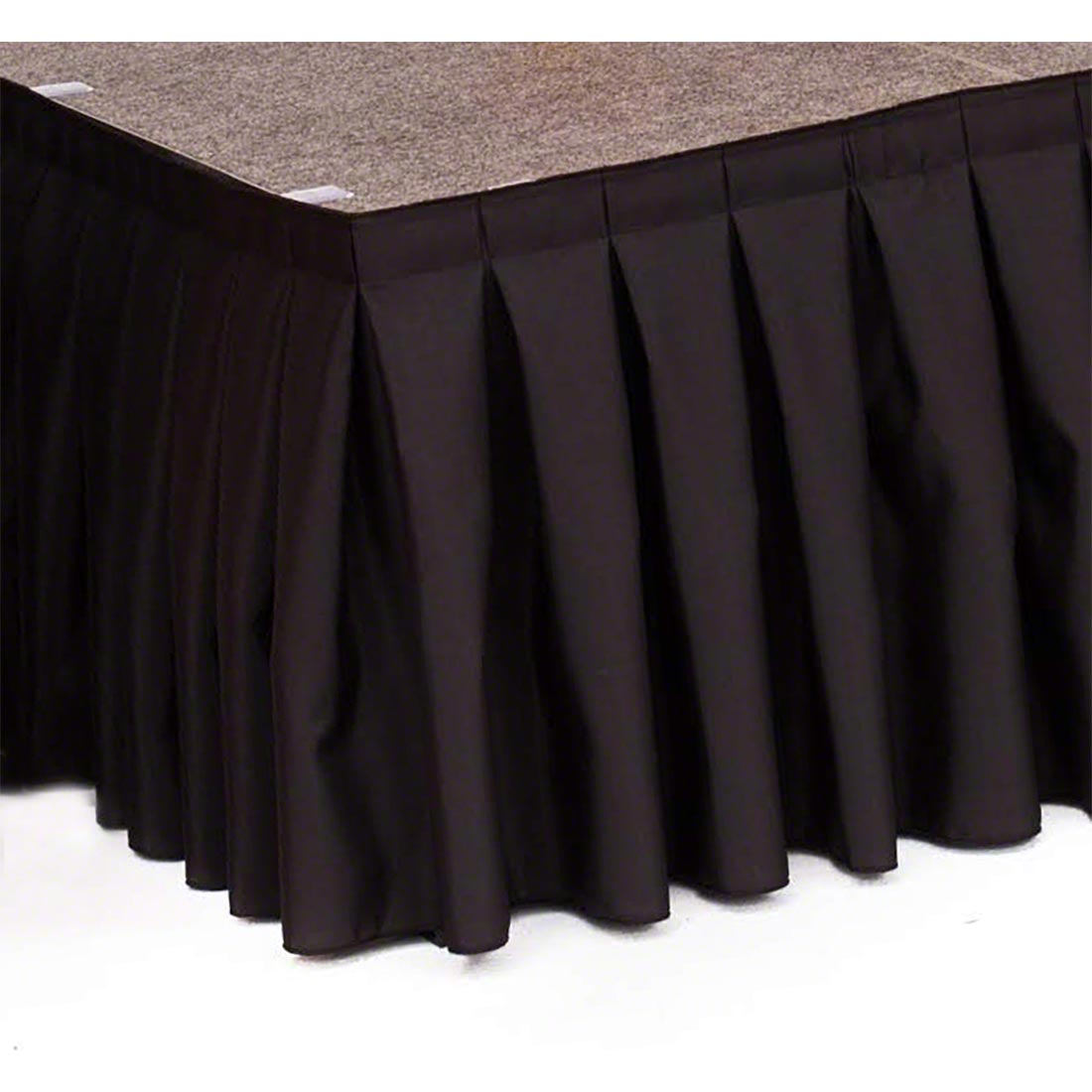 Ameristage 8' Box-Pleat IFR Stage Skirt for 16" Height Stage (8'x16")