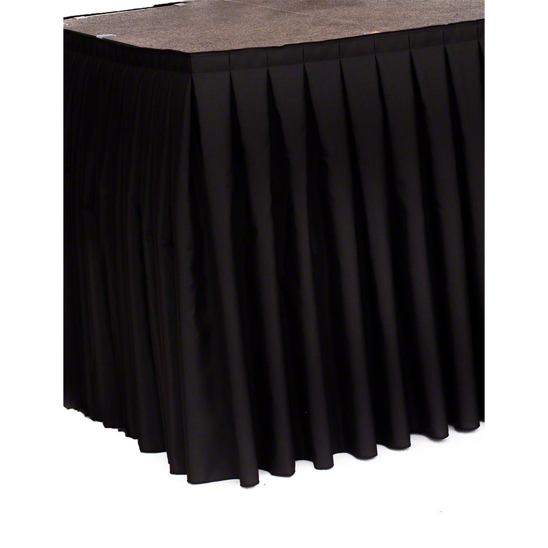 Ameristage 8' Box-Pleat IFR Stage Skirt for 32" Height Stage (8'x32")