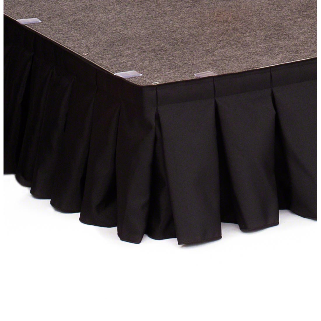 Ameristage 12' Box-Pleat IFR Stage Skirt for 8" Height IntelliStage (12'x9")