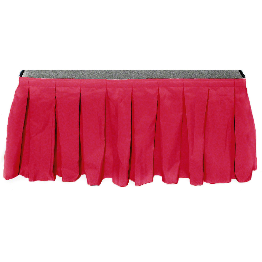 Ameristage Box-Pleat Stage Skirt, 4'x30" Fuchsia (Overstock)