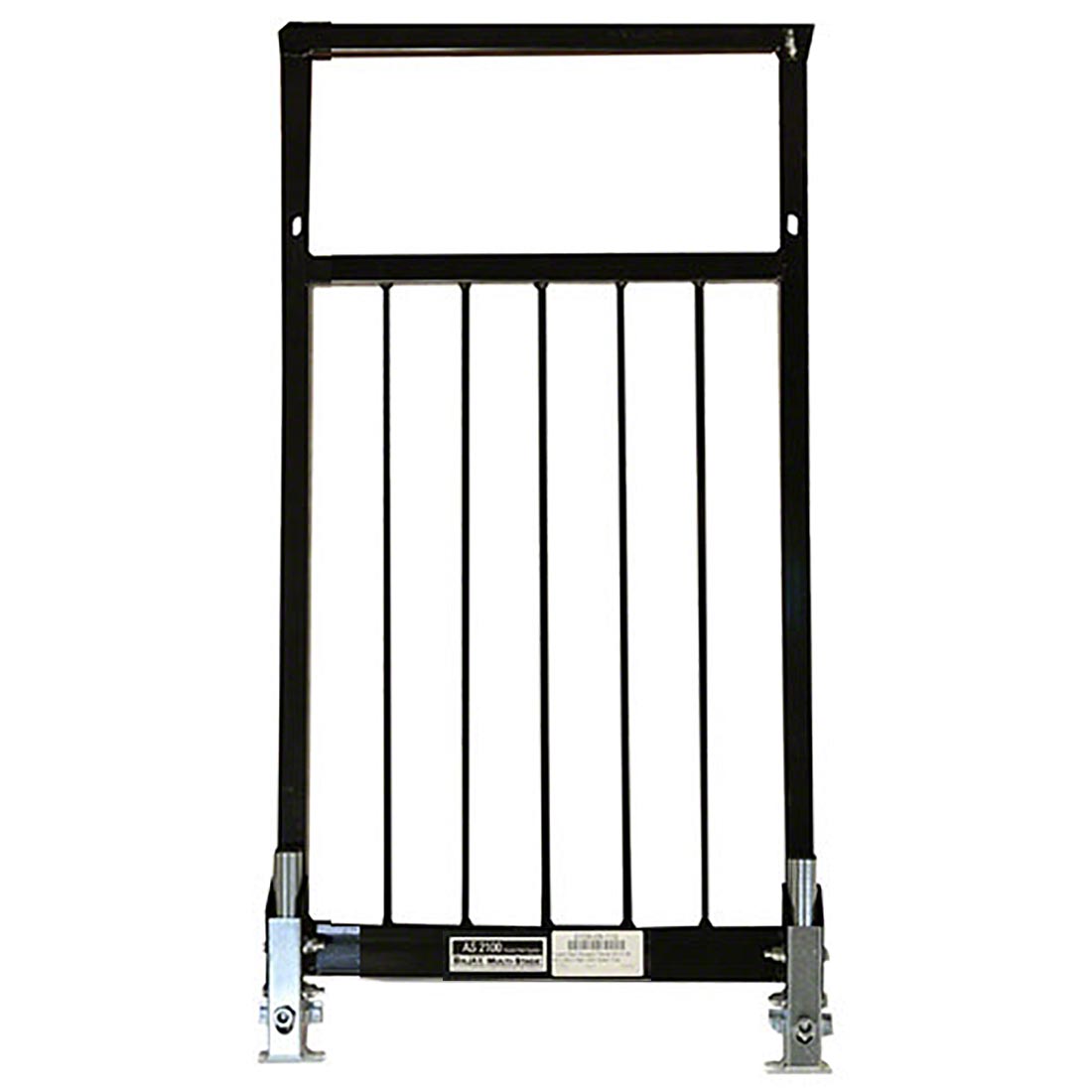 Biljax AS2100 2' Vertical Rail Guard Rail, Square Corner, Open-Top