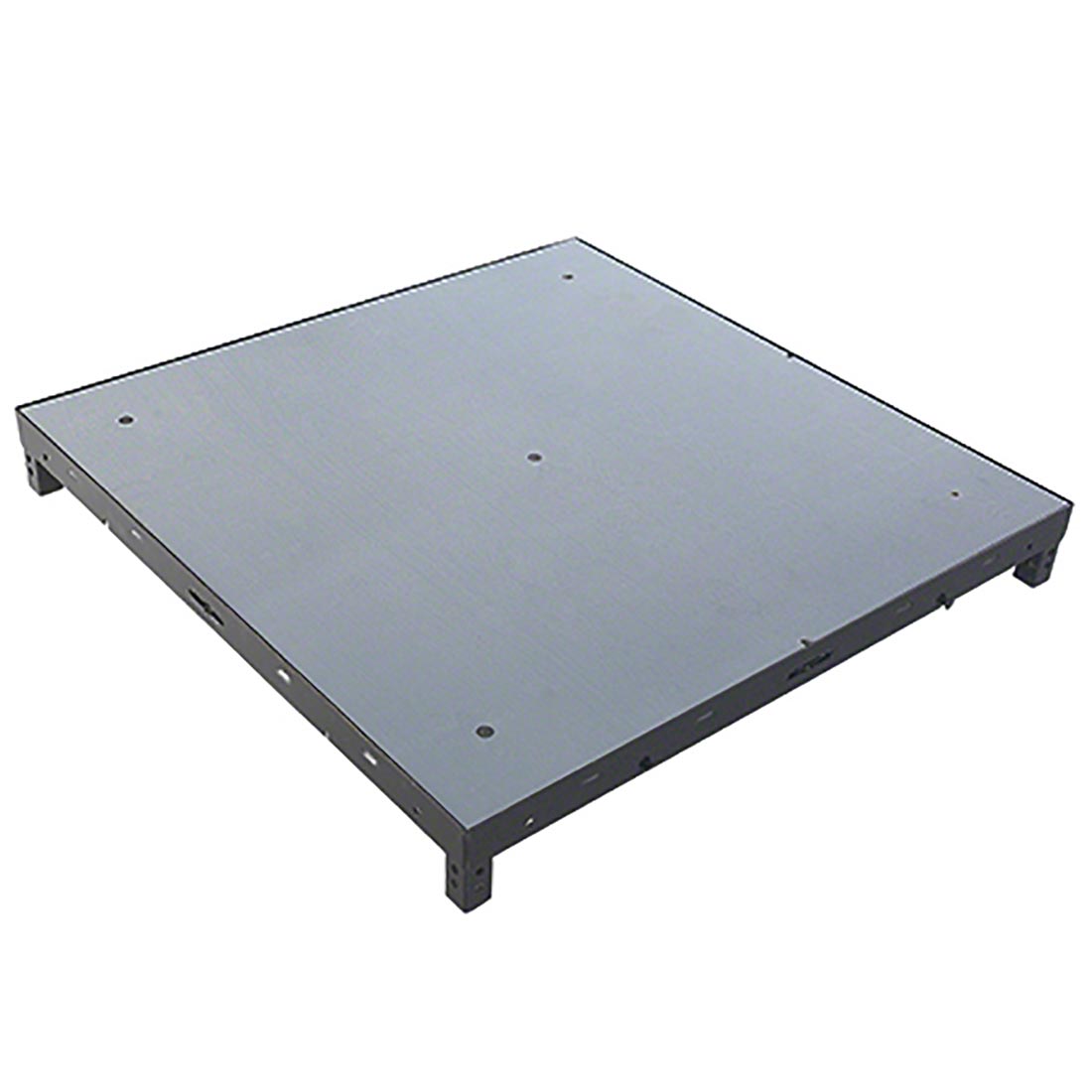 Biljax ST8100 4'x4' Square Steel Frame Stage Deck Platform, Gray Stained Plywood - DEMO (Minor Surface Blemishes/Dents)