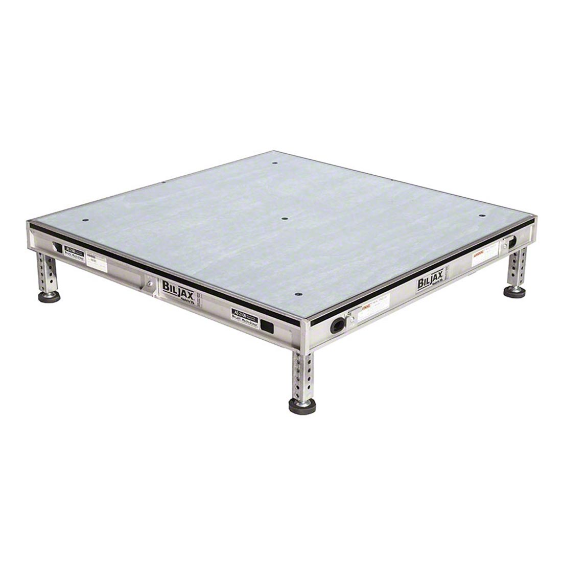 Biljax AS2100 4'x4' Portable Stage Unit, Gray Stained Plywood