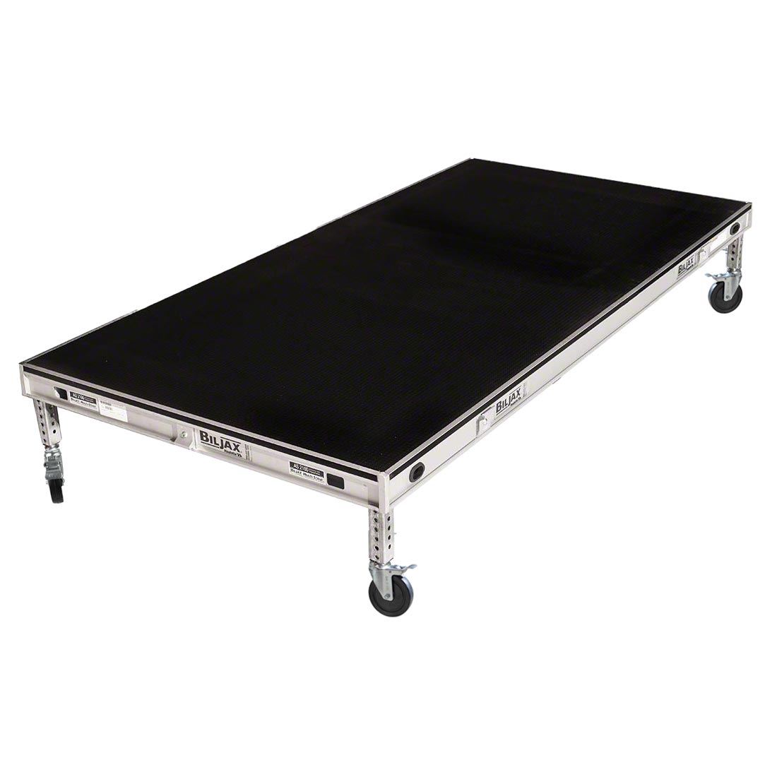 Biljax AS2100 4'x8' Mobile Stage Unit, Black Poly BJX-MAS4X8-BPP