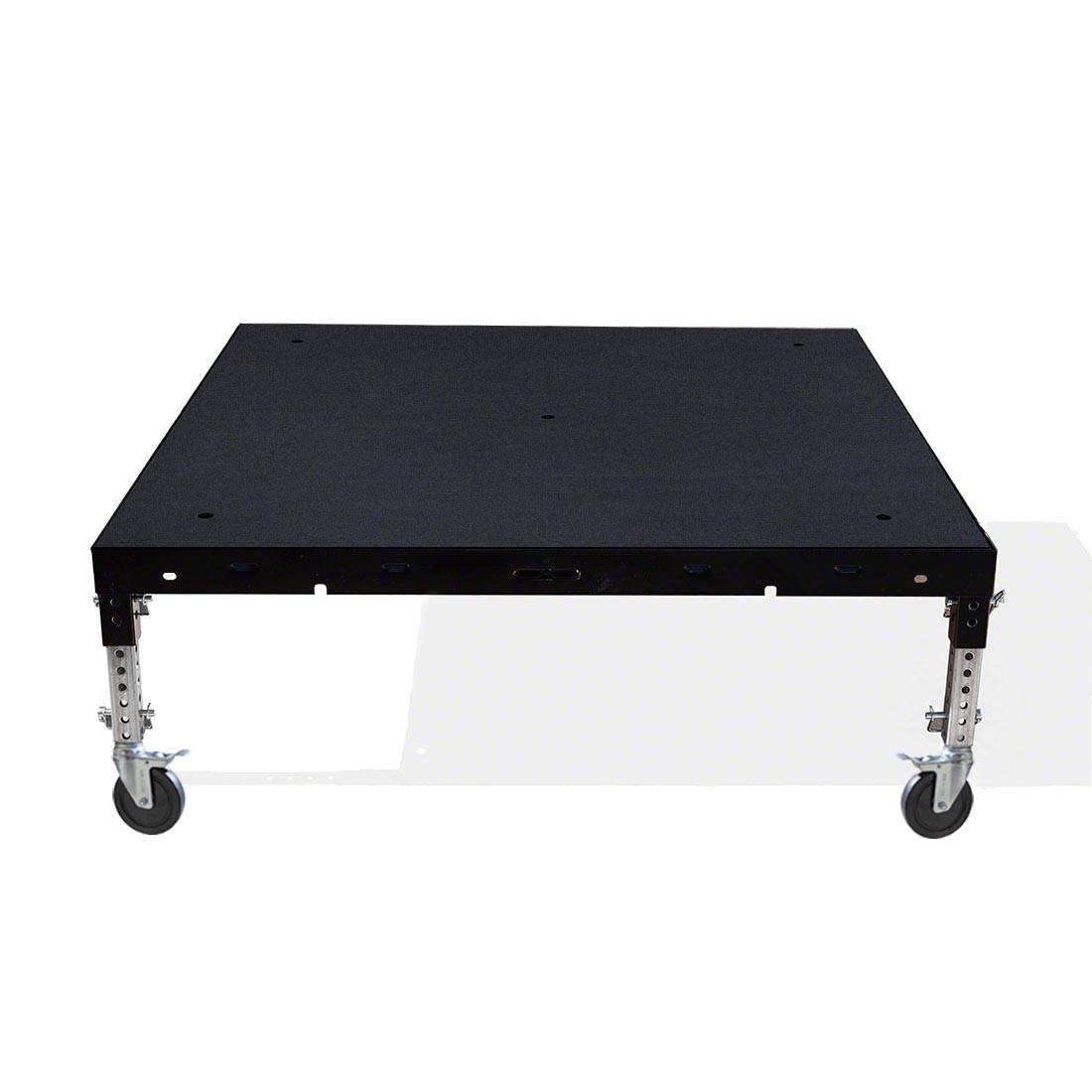 Biljax ST8100 4'x4' Mobile Stage Unit, Black Poly Ripple Plywood BJX-MST4X4-BPP
