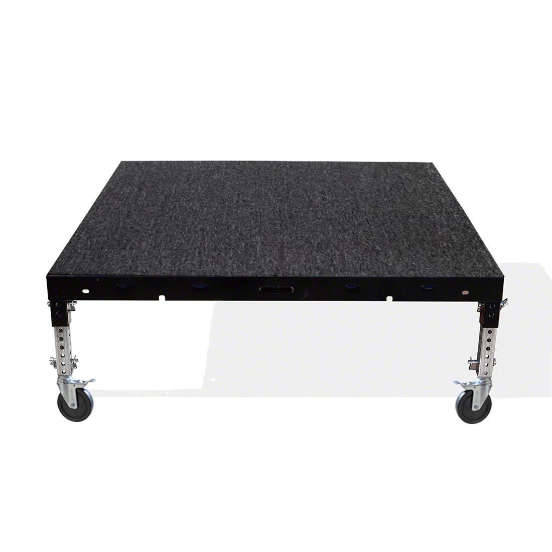 Biljax ST8100 4'x4' Mobile Stage Unit, Gray Carpet BJX-MST4X4-CPT