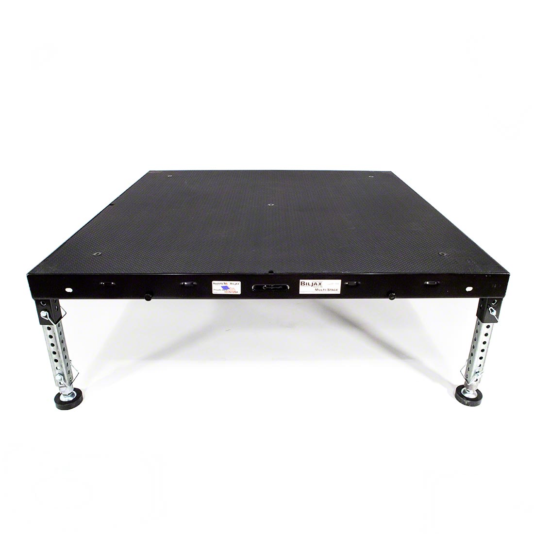 Biljax ST8100 4'x4' Portable Stage Kit, Black Poly Ripple