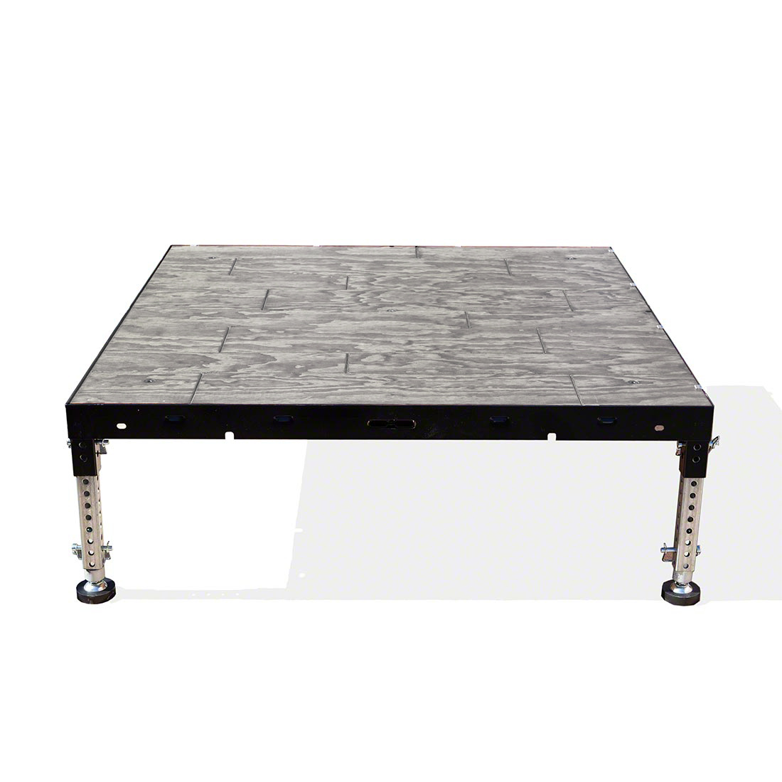 Biljax ST8100 4'x4' Portable Stage Kit, Gray Faux Hardwood BJX-ST-GFH-4X4