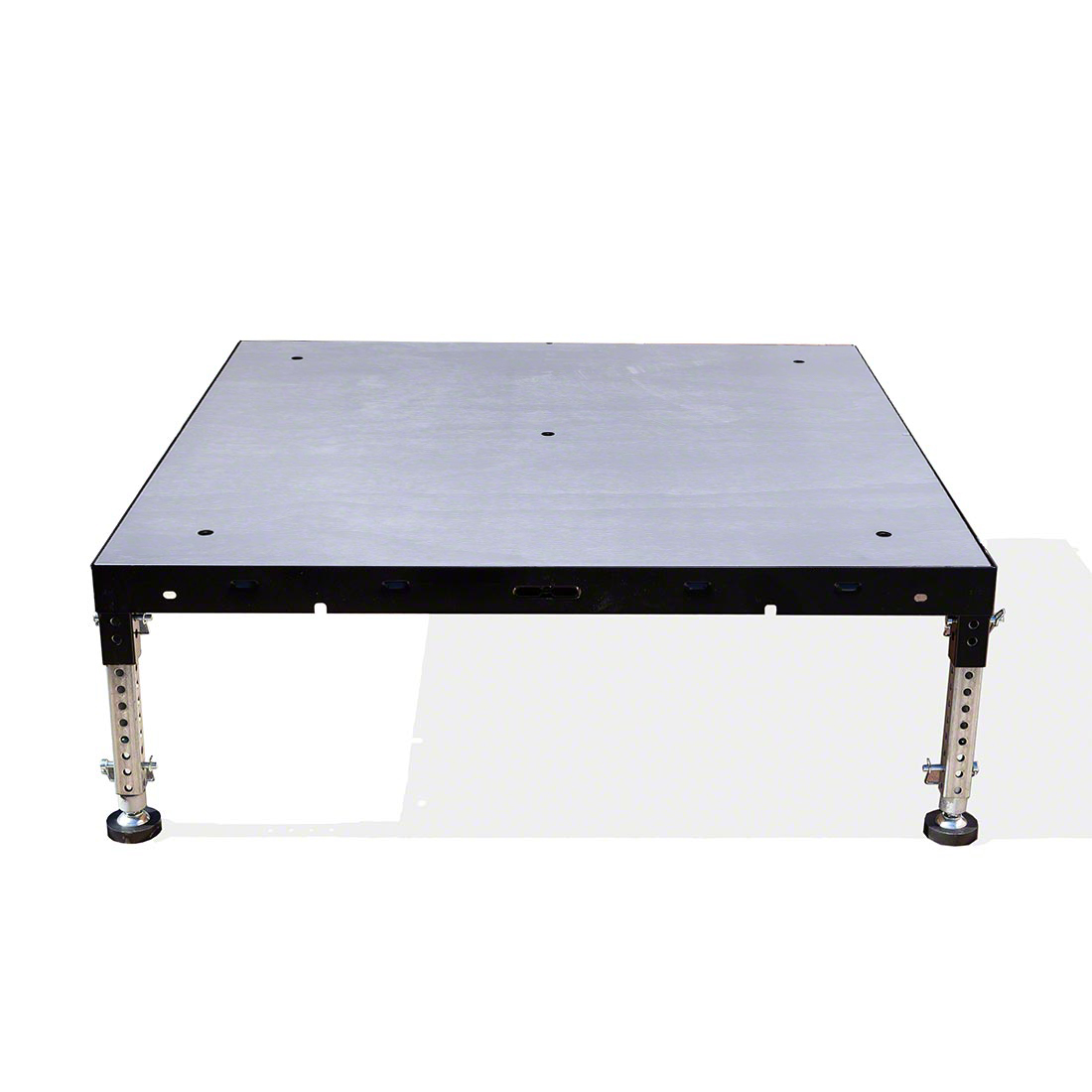 Biljax ST8100 4'x4' Portable Stage Kit, Gray Stained Plywood