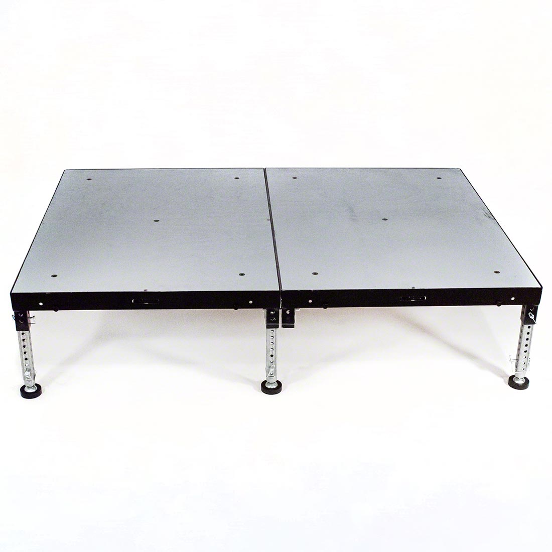 Biljax ST8100 4'x6' Portable Stage Unit, Gray Stained Plywood
