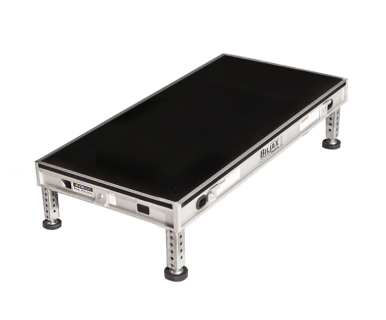 Biljax AS2100 2'x4' Portable Stage Unit, Black Poly