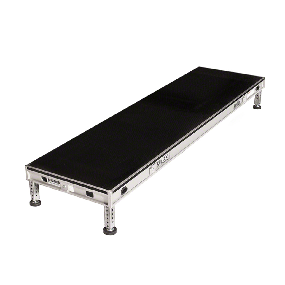 Biljax AS2100 2'x8' Portable Stage Unit, Black Poly