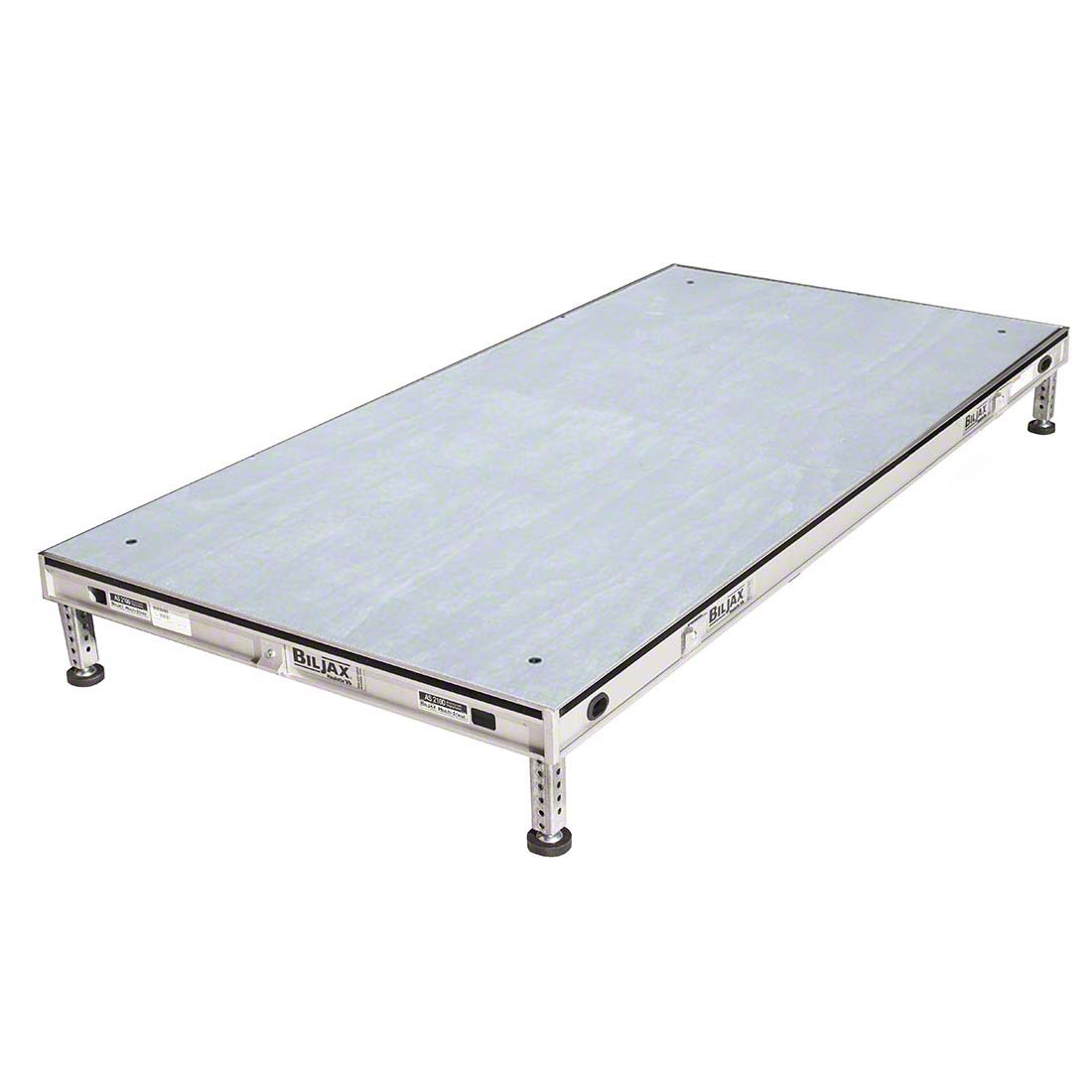 Biljax AS2100 4'x8' Portable Stage Kit, Gray Stained Plywood (1 - 4'x8' Deck) BJX-AS48GSP-4X8