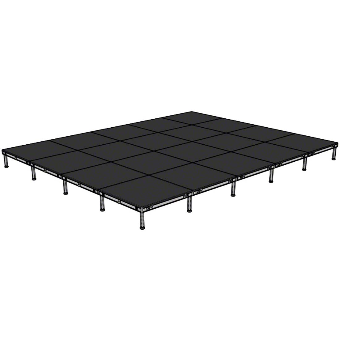 Biljax AS2100 16'x20' Portable Stage Kit (20 - 4'x4' Decks) BJX-AS44-16X20
