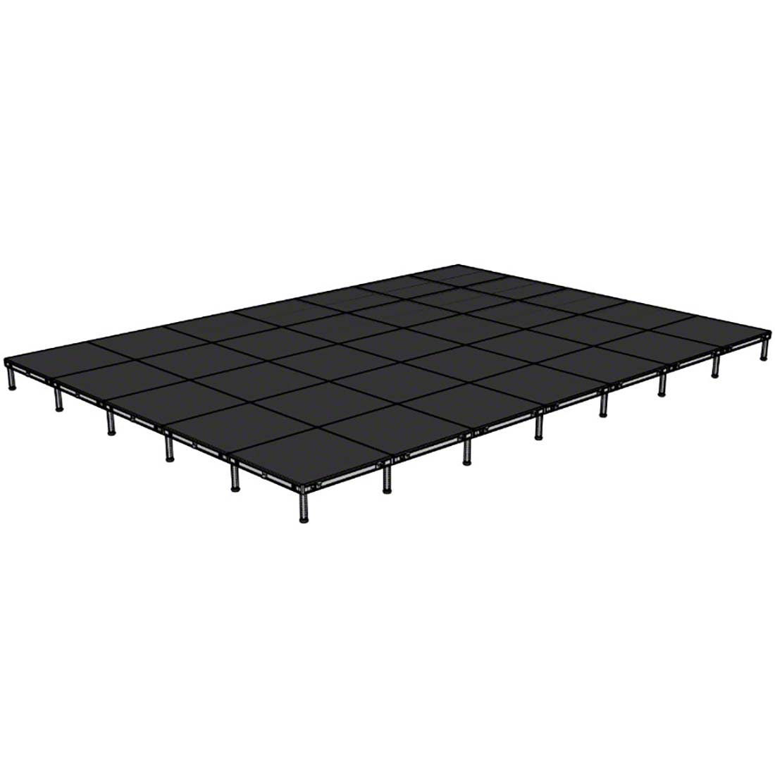 Biljax AS2100 20'x28' Portable Stage Kit (35 - 4'x4' Decks)