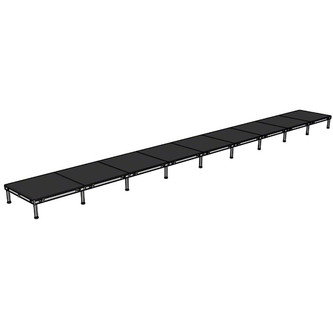 Biljax AS2100 4'x36' Portable Stage Kit (9 - 4'x4' Decks)