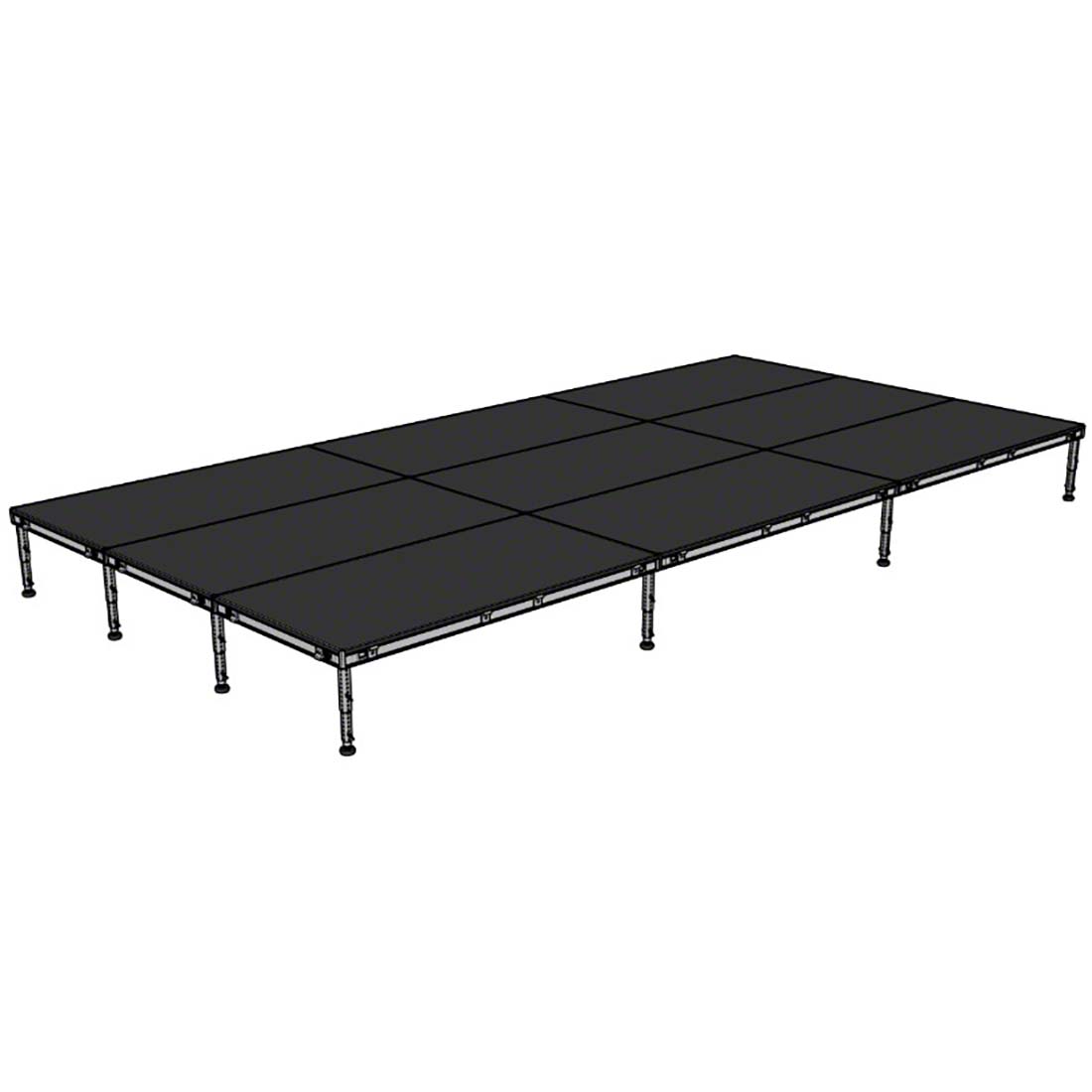 Biljax AS2100 12x24 Portable Stage Kit, 9 4x8 Decks | StageDrop