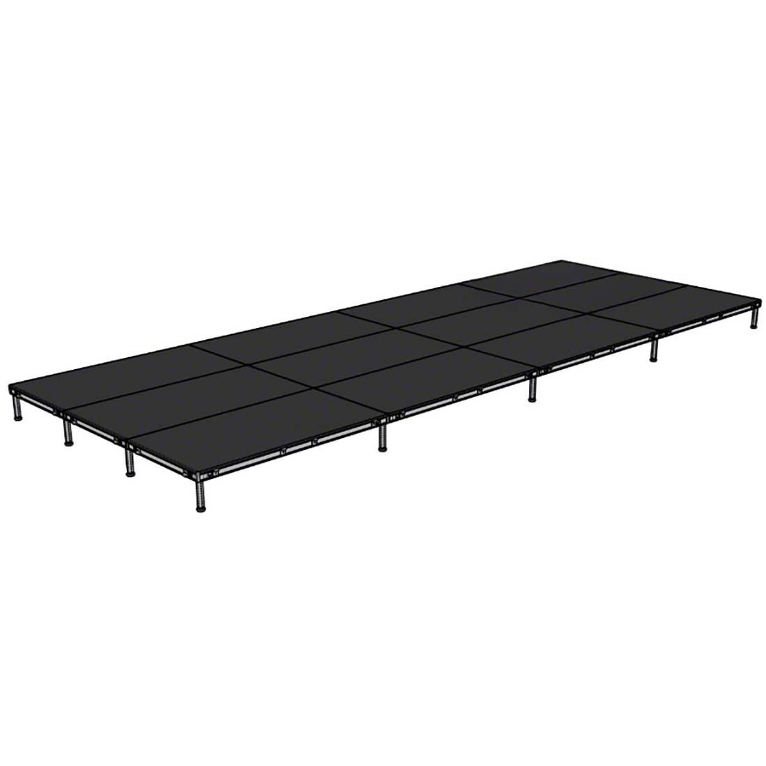 Biljax AS2100 12'x32' Portable Stage Kit (12 - 4'x8' Decks)