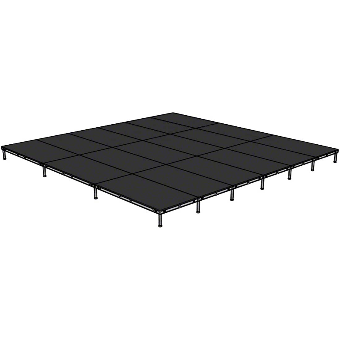 Biljax AS2100 24'x24' Portable Stage Kit (18 - 4'x8' Decks)