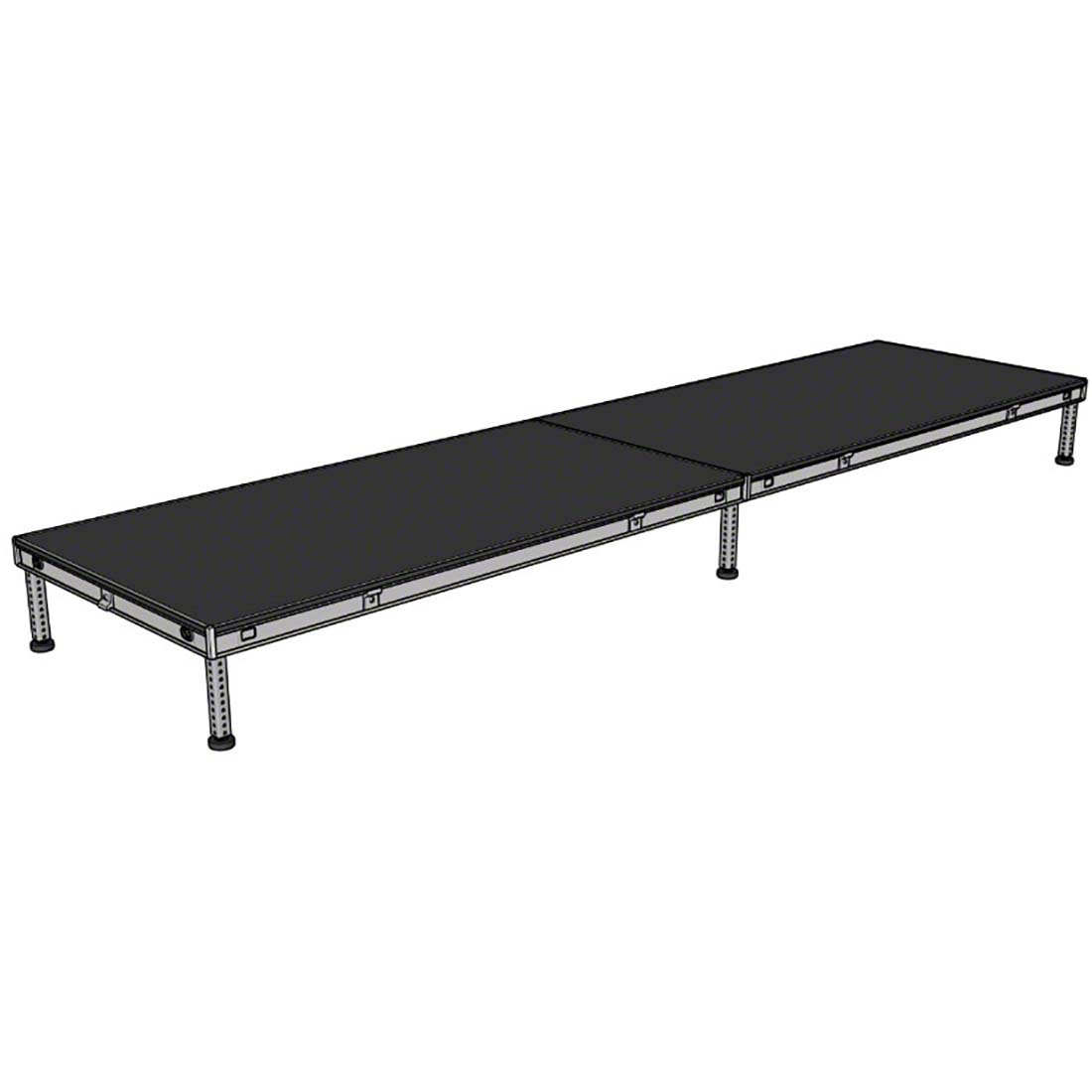 Biljax AS2100 4'x16' Portable Stage Kit (2 - 4'x8' Decks)