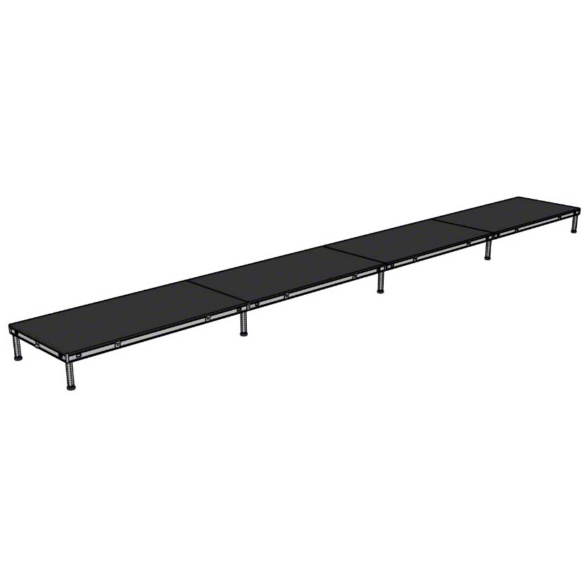 Biljax AS2100 4'x32' Portable Stage Kit (4 - 4'x8' Decks)