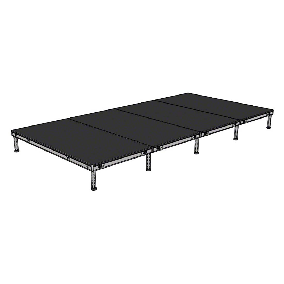 Biljax AS2100 8'x16' Portable Stage Kit (4 - 4'x8' Decks)