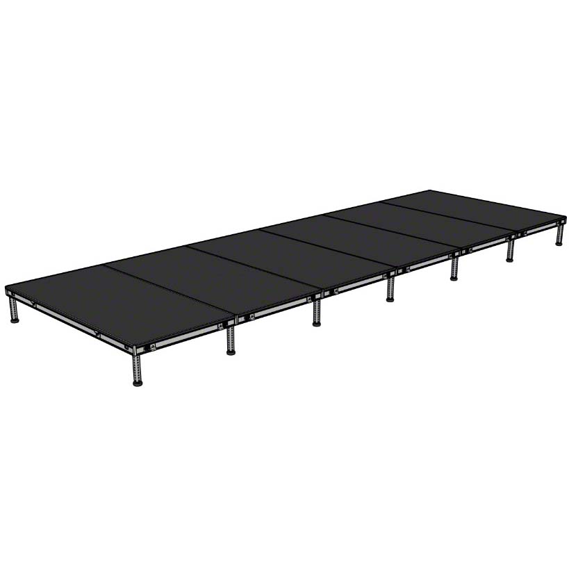 Biljax AS2100 8'x24' Portable Stage Kit (6 - 4'x8' Decks) BJX-AS48-8X24