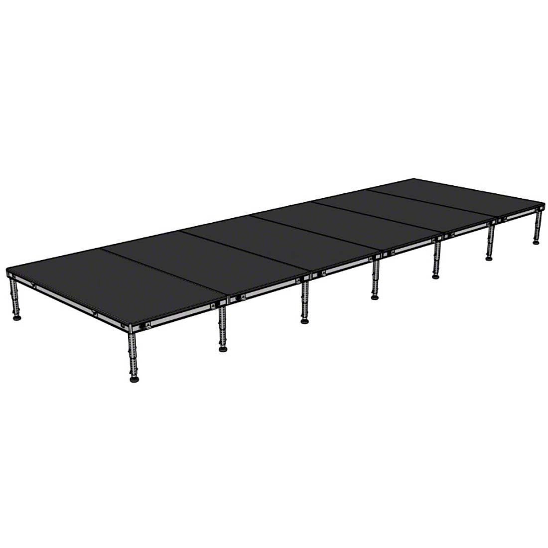 Biljax AS2100 8x24 Portable Stage Kit, 6 4x8 Decks | StageDrop