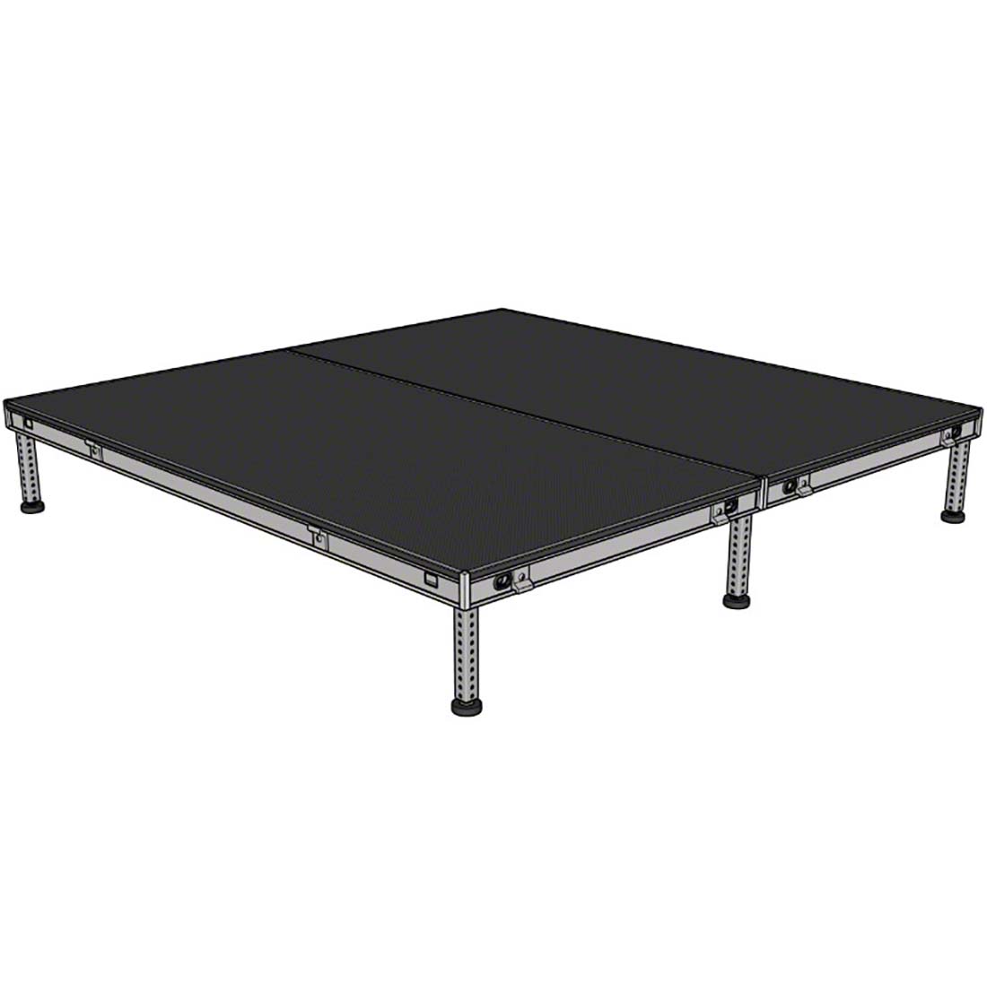 Biljax AS2100 8'x8' Portable Stage Kit (2 - 4'x8' Decks)
