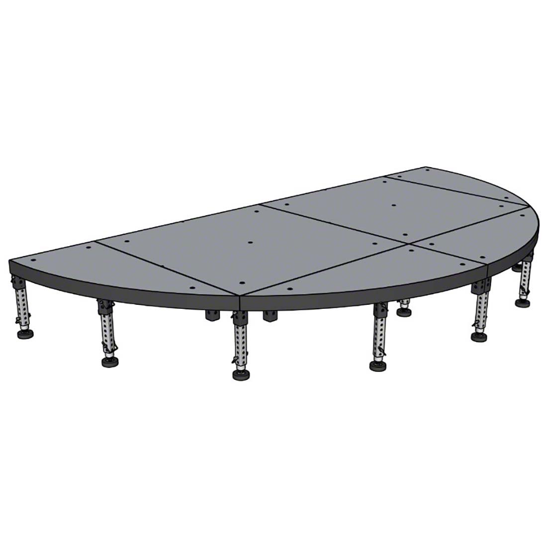 Biljax ST8100 11.3' Half-Circle Portable Stage Kit