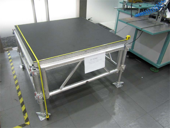 Portable Stage Load Rating Testing