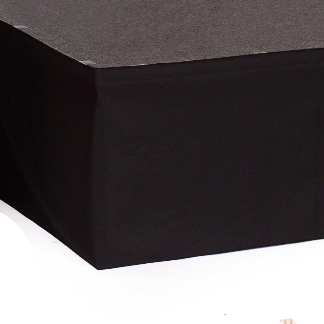 Ameristage StageWrap Stage Skirt, 8'x6" Black (Overstock)
