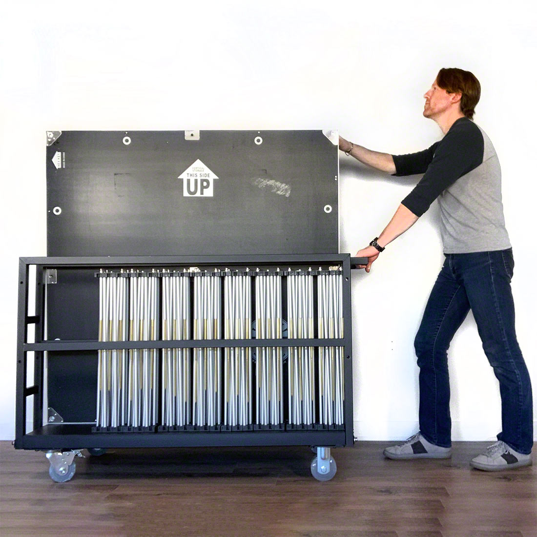 IntelliStage ISCART Lightweight Stage Platform &amp; Riser Storage Trolley - ISCART