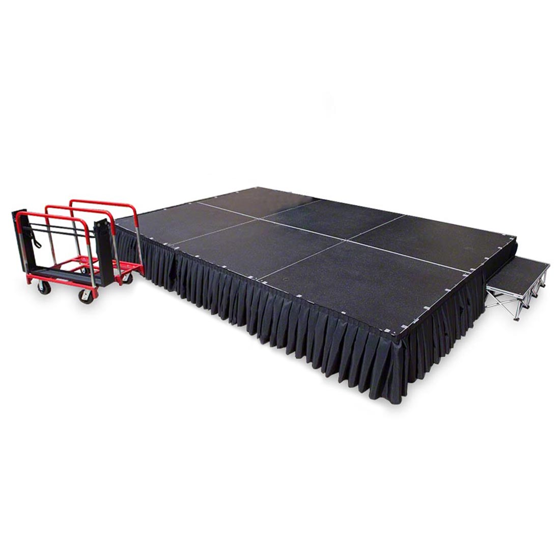 TotalPackage™ 8'x12' Lightweight Portable Stage Kit - TPL812