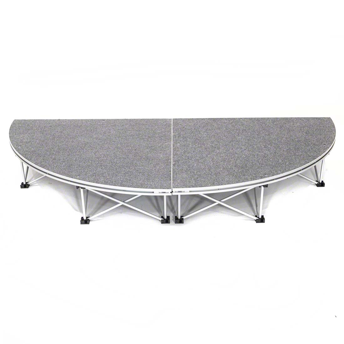 IntelliStage Lightweight 4'x8' Half-Circle Portable Stage Add-on SDR48
