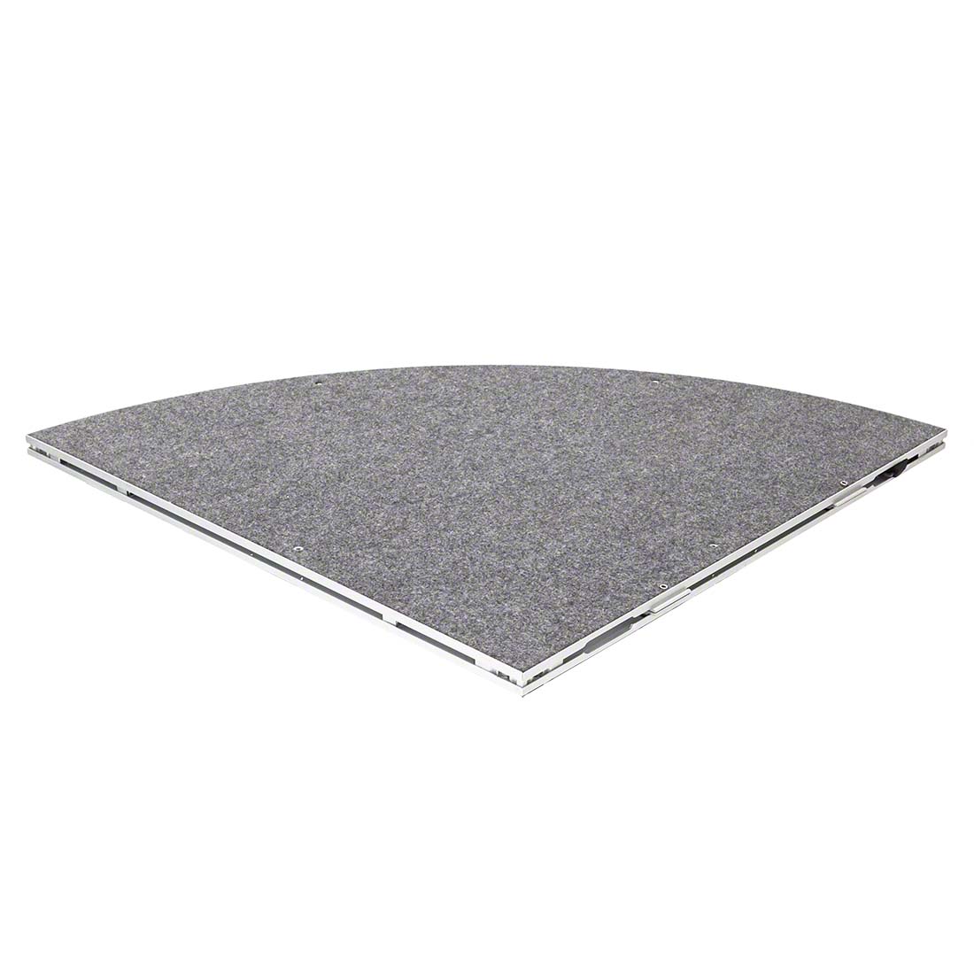 IntelliStage Lightweight 4' Quarter Round Stage Platform ISQRPC4-ISQRPT4-ISQRPI4