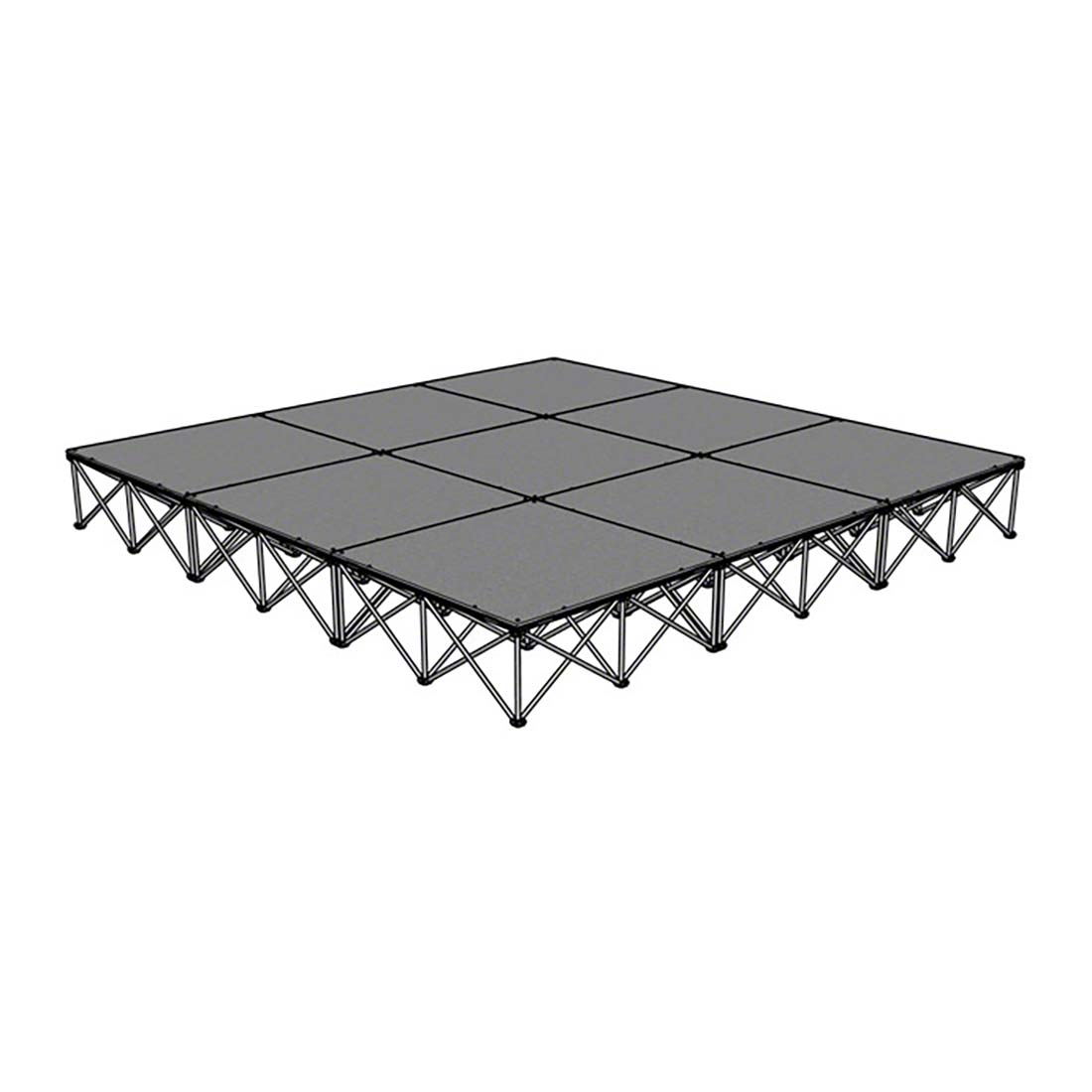 IntelliStage Lightweight 12'x12' Portable Stage System (4' Units)
